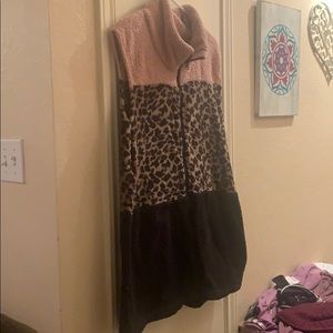 Fleece vest plus size 💐
